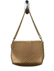 Vintage  Glamour Metal Mesh Purse Bag Gold Chain Strap