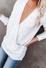 Celebrate Good Times Confetti Wrap Sweater