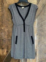 Ella Moss Anthropology striped dress size small