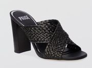 Paige Nova Sandal Black Raffia Size 6