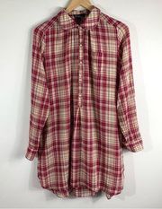 Etoile Isabel Marant Plaid Shirt Dress