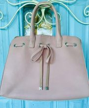 Ladies Justfab Pink Glen Tote With Bow