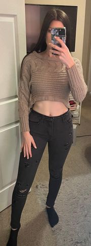 Knit Crop Sweater