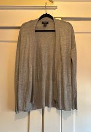 | Light Grey Cardigan Sweater Size Large