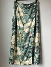 Van Heusen  floral herringbone printed column maxi skirt