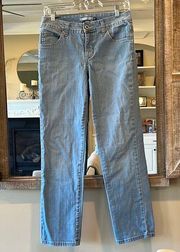 Bandolino Jeans Straight Leg Light Wash Vintage Womens 6P