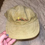 Corduroy Flat Brim Hat