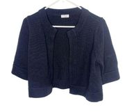 Akris Punto black knit sweater shrug cardigan