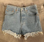 Levi 501 Light Wash Shorts