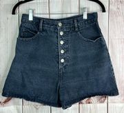 Vintage bongo button fly denim jean shorts