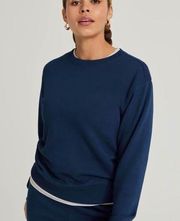 Allbirds Womens R&R Long Sleeve Sweatshirt True Navy Size Small