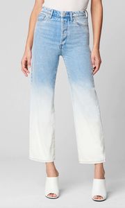 The Baxter Toned Down Ombre Cropped Straight Leg Jeans 25" NWT