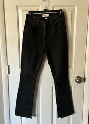 Abercrombie & Fitch 25S Abercrombie Curve Love High Rise Black Skinny Flare Jean