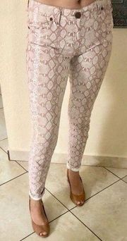 Pink snake reptile pants