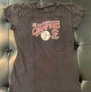 University of South Carolina Baseball Black NCAA Back to Back Champions T-Shirt