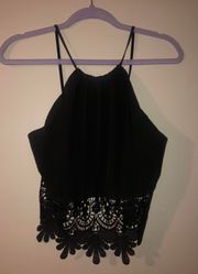 OPEN BACK HALTER TOP