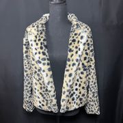 Vintage Leopard Print Fur Coat