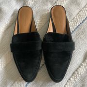 Rebecca Minkoff Black Suede Slip On Mules size 9.5