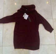 Magaschoni NWT $298 Maroon Sweater Dress Sz Small