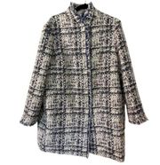 J. McLaughlin Walden Tweed Fringe Coat Topper Blazer XL