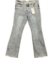 flare jeans with split hem NWT