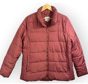 Old Navy Women's Quilted Cozy High Neck Puffer Jacket Mauve Pink size XL 60 MSRP