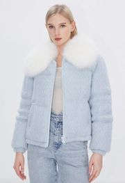 Faux Fur Collar Jacket