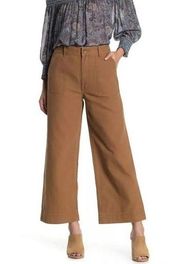 Frye Nadia High Waist Wide Leg Cropped Pants