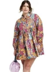 Kika Vargas Anemone Floral Mini Dress XS