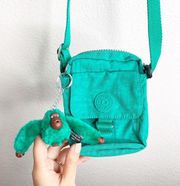 Kipling Turquoise Mini Crossbody Bag