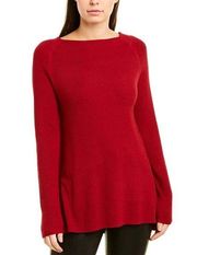 Michael Stars Verona Knits Reba Open Neck Swing Tunic Sweater Redwood Womens S