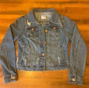 Ci SONO distressed button denim jacket.  Women’s small.