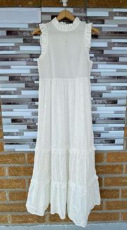 Marie Oliver Quinnlyn White Paisley Maxi Dress.small