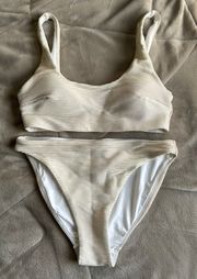 H&M Gold And White Bikini