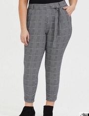 Torrid Pull-On Taper Stretch Crepe High-Rise Tie-Front Pants Torrid 0/Large/12