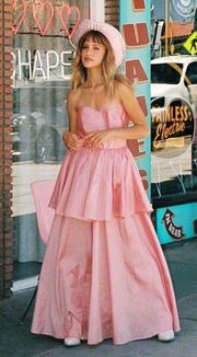 Pink Tiered Maxi Dress