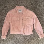 velvet pull & bear pink jacket