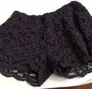 Rue 21 black lace shorts large