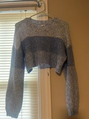 light blue cropped sweater size S