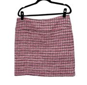 Tahari ASL Pink Jacquard A Line Skirt