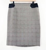 THE LIMITED Skirt Size 6 Houndstooth Plaid Pencil Business Casual Office NWT