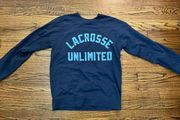 blue lacrosse unlimited crewneck