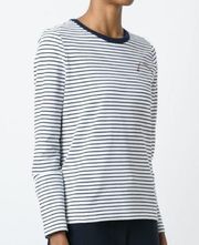 Marc Jacobs Blue White Striped Long Sleeve Top S