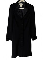 EVAN PICONE CLASSIC BLACK BUTTON UP TIMELESS DRESS SIZE 14