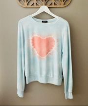 Wildfox Heartfelt Dye Sweater Sz Small