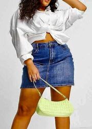 NWT  Curvy Denim Skirt sz 9/ 29