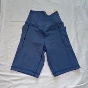 Aerie offline bike shorts blue size xsmall Crossover NWT