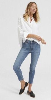 Everlane Mid-Rise Skinny Jean Ankle Mid Blue