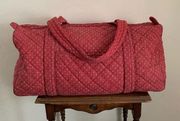 RARE Vintage Laura Ashley 24” Large Quilted Duffle Bag