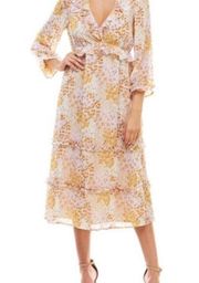 June & Hudson Floral Midi Dress New